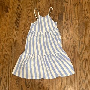 Kids Zara sundress! size: 11-12 kids Color: Sky blue and white striped!